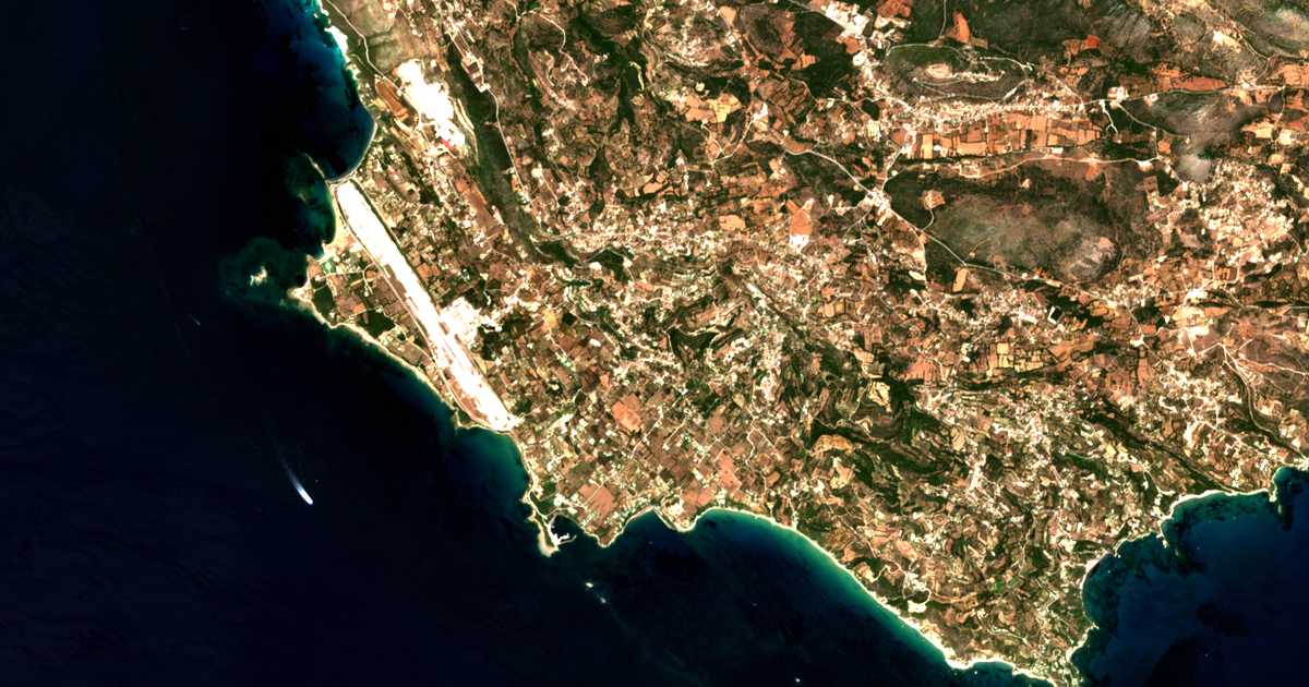 Carte satellite de Svoronáta