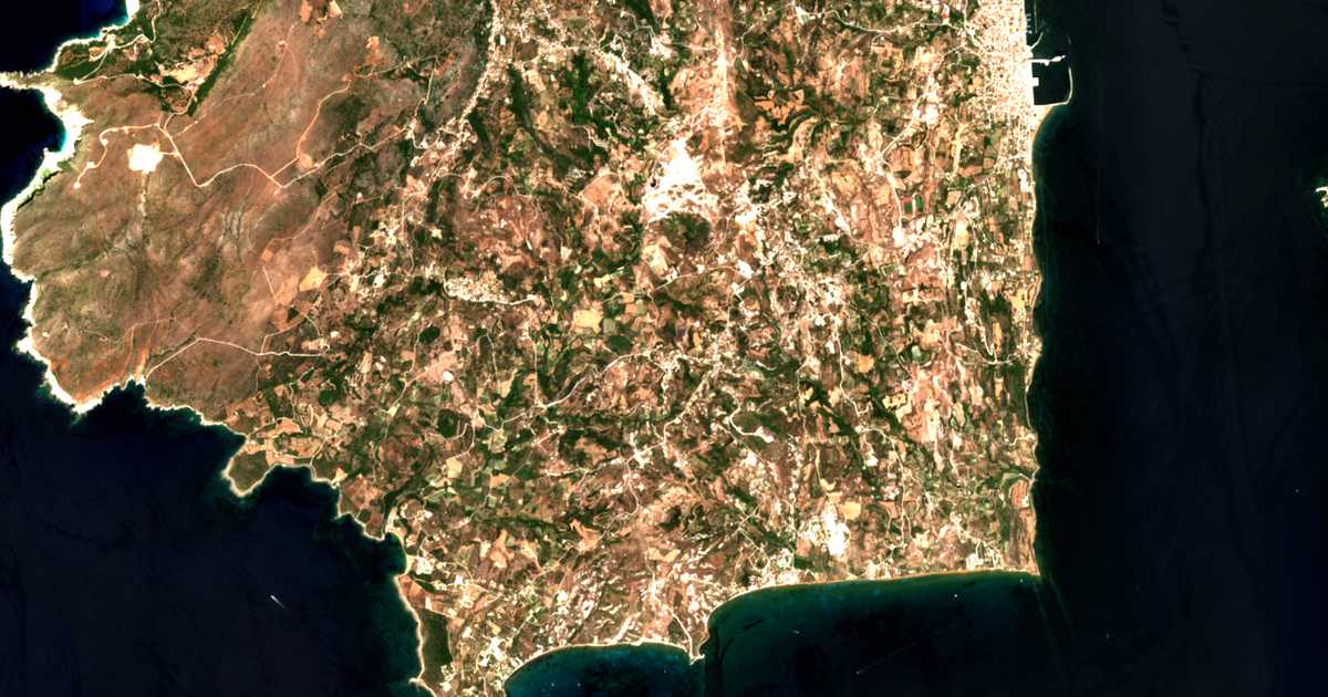 Carte satellite de Vouní