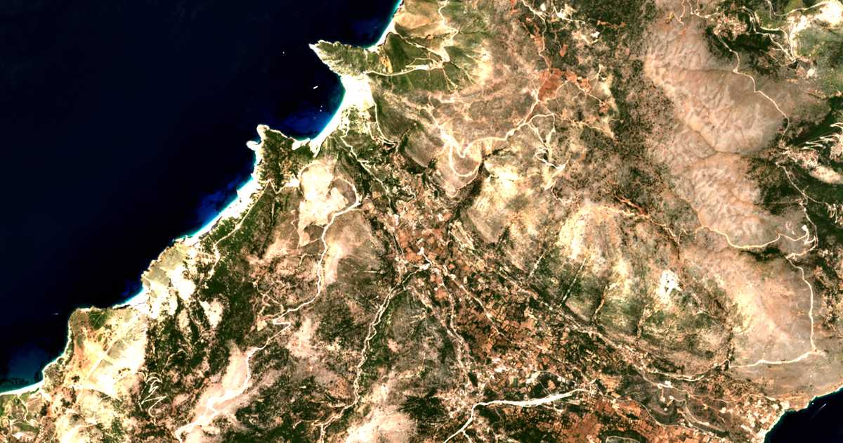 Carte satellite de Divaráta