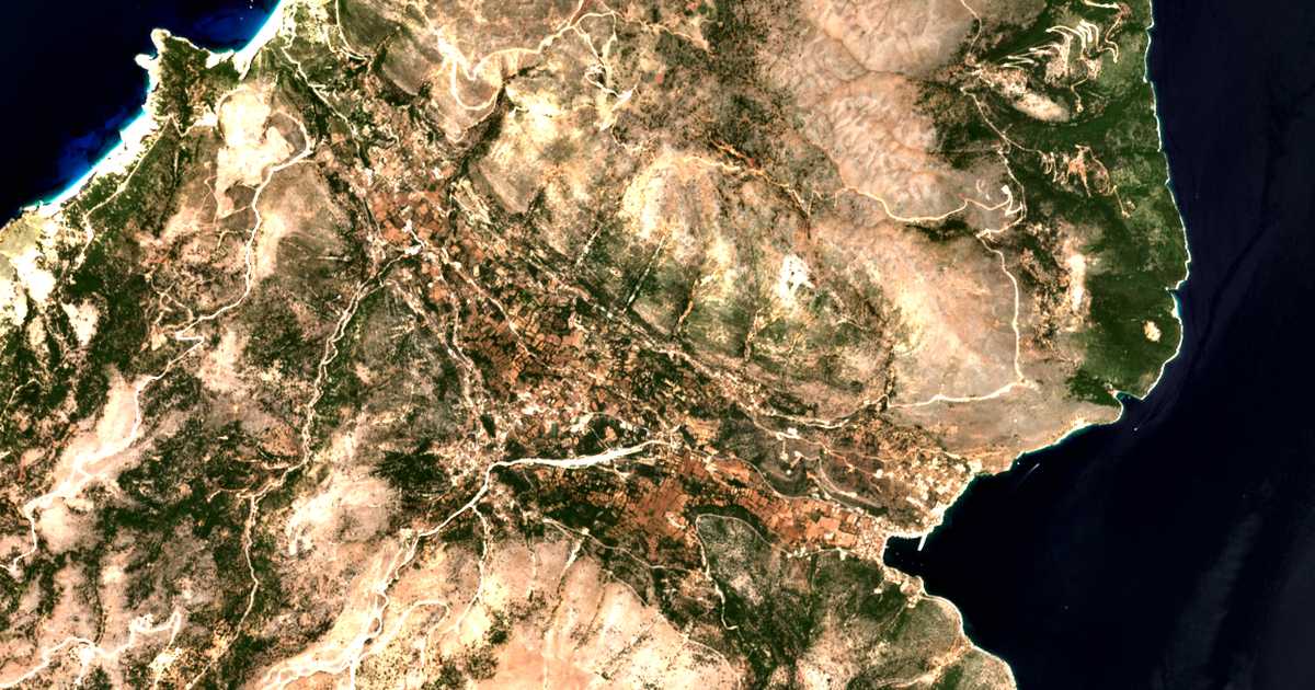 Carte satellite de Ferendináta