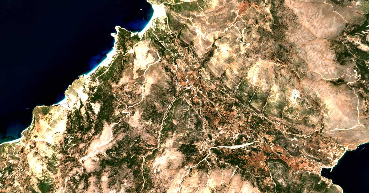 Carte satellite de Loukáta