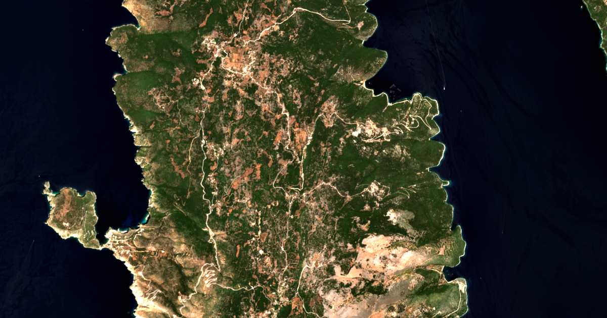Carte satellite de Plagiá