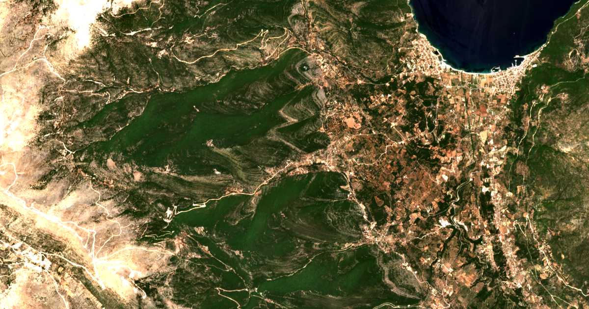 Carte satellite de Pouláta