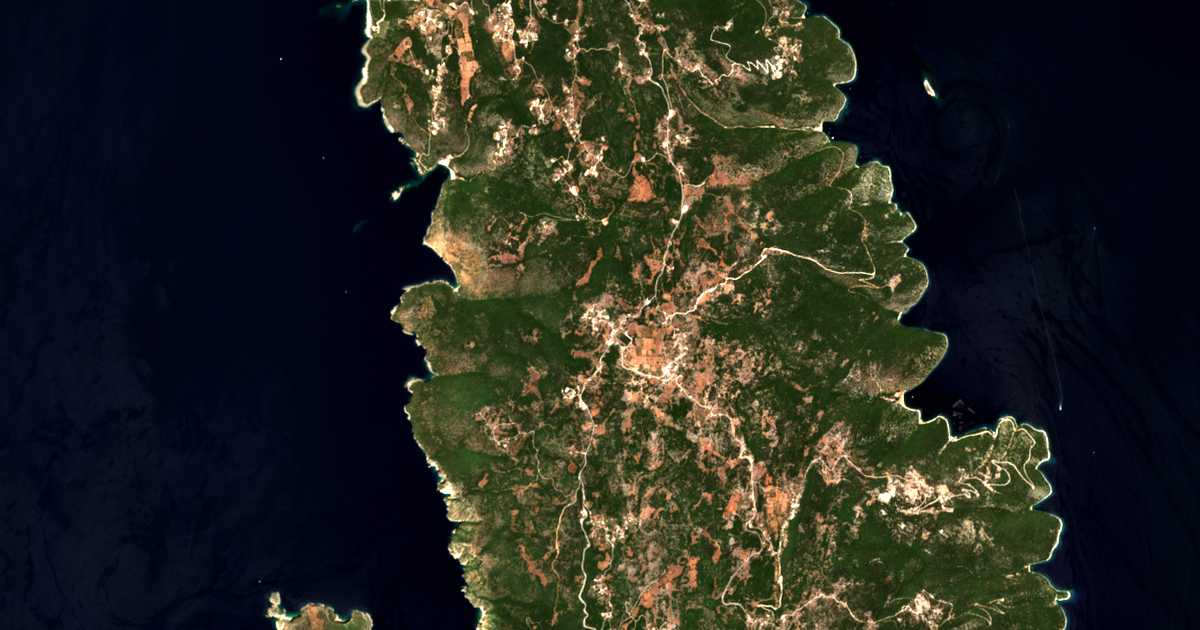 Carte satellite de Vassilikiádes