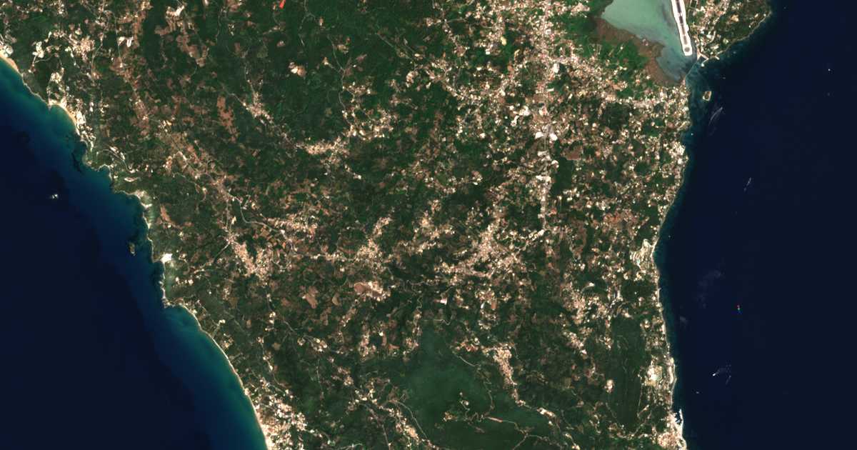 Carte satellite de Ágios Prokópios