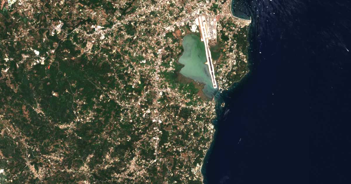 Carte satellite de Chrysiís