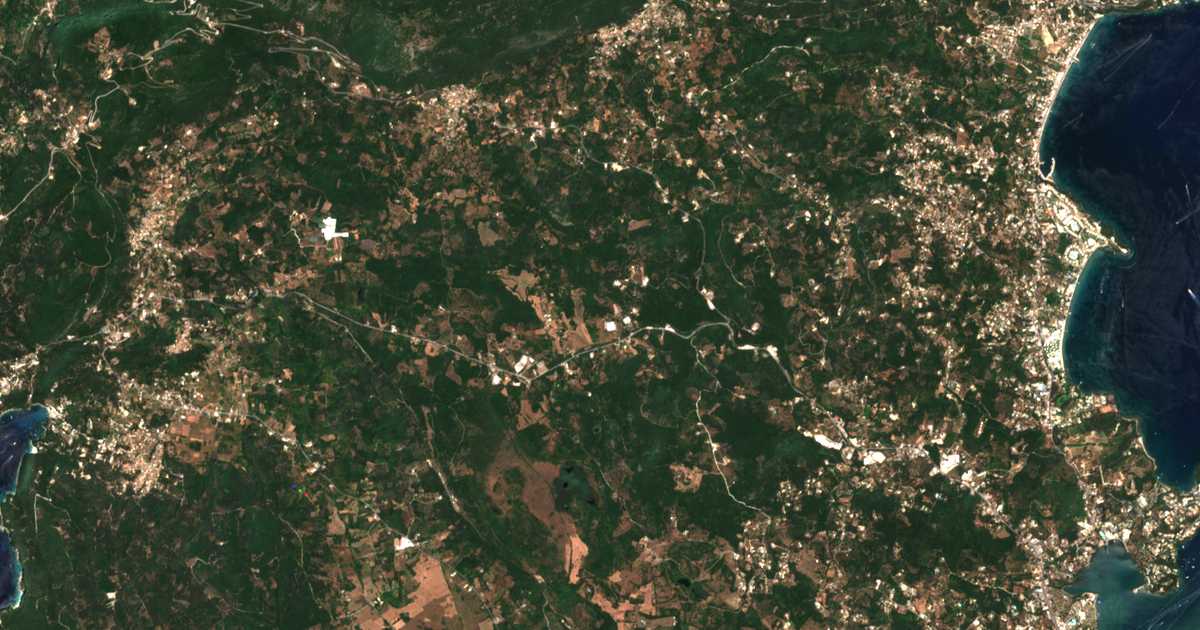 Carte satellite de Félekas