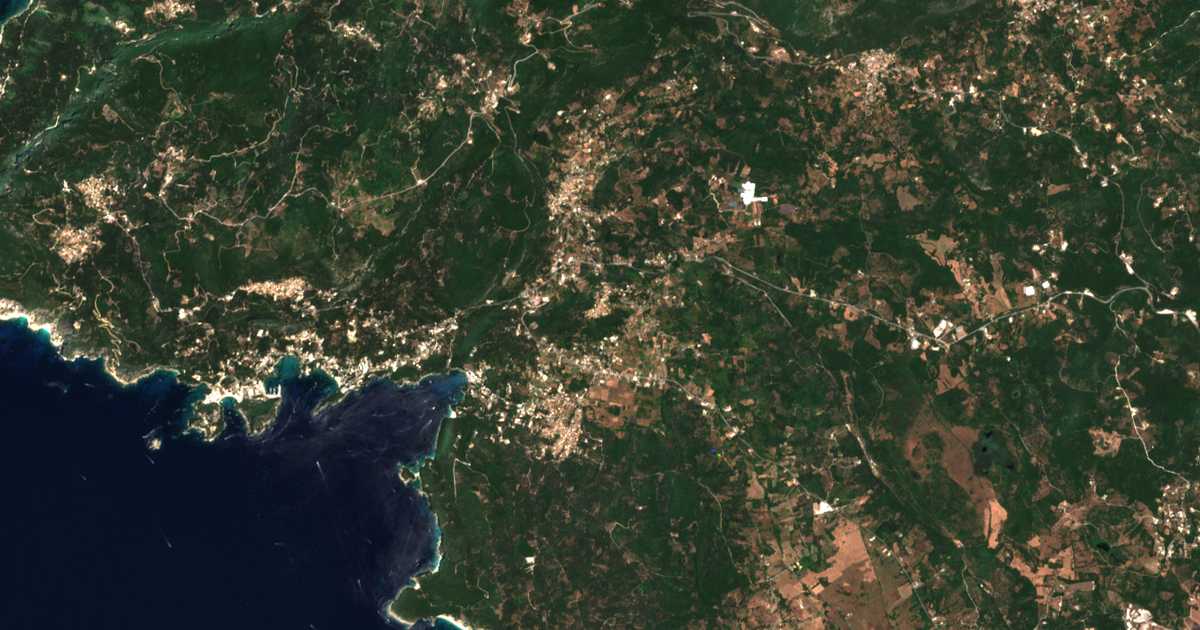Carte satellite de Gardeládes