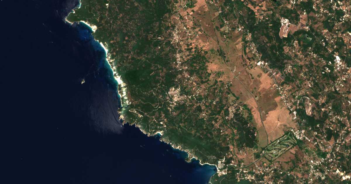 Carte satellite de Giannádes
