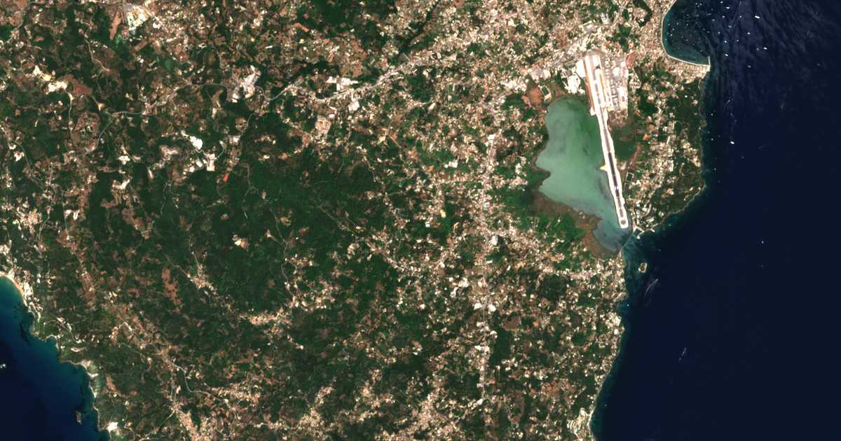 Carte satellite de Kastanéa