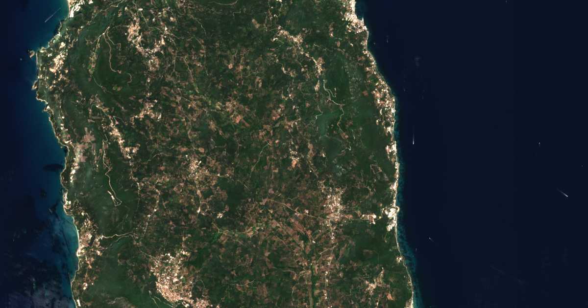 Carte satellite de Kornáta