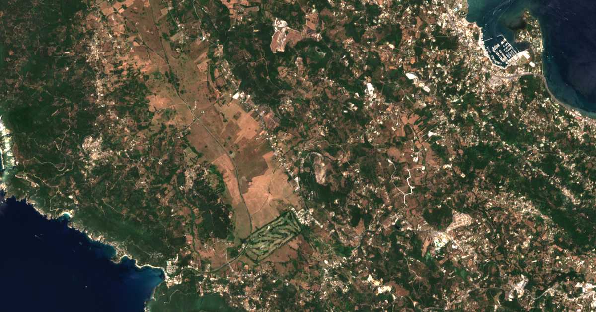 Carte satellite de Kouramadítika