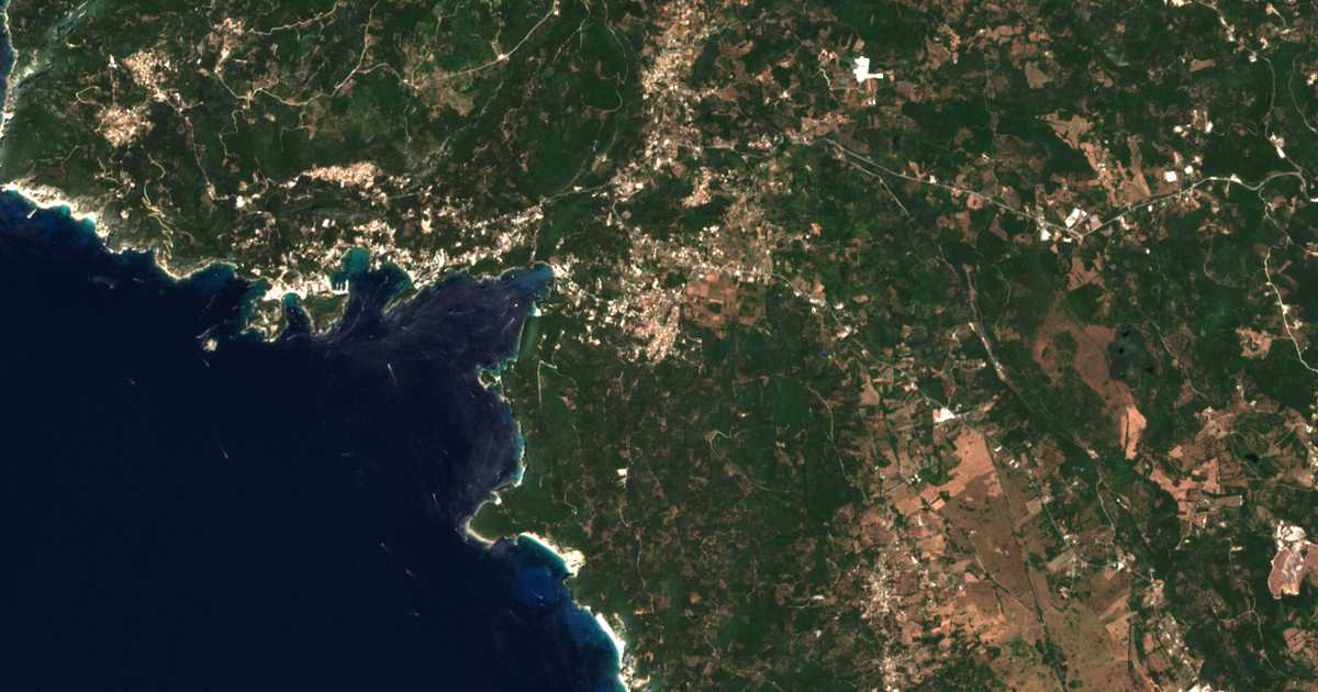 Carte satellite de Liapádes