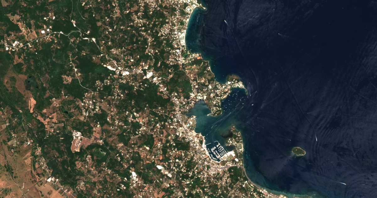 Carte satellite de Límni