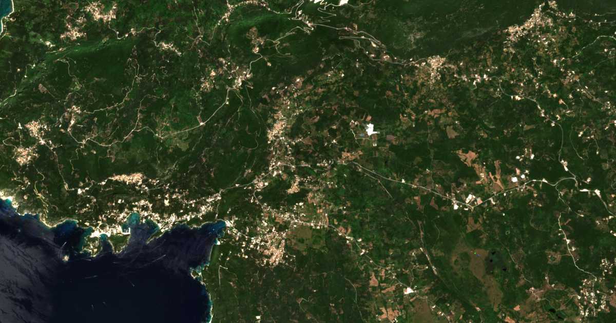 Carte satellite de Papathanátika