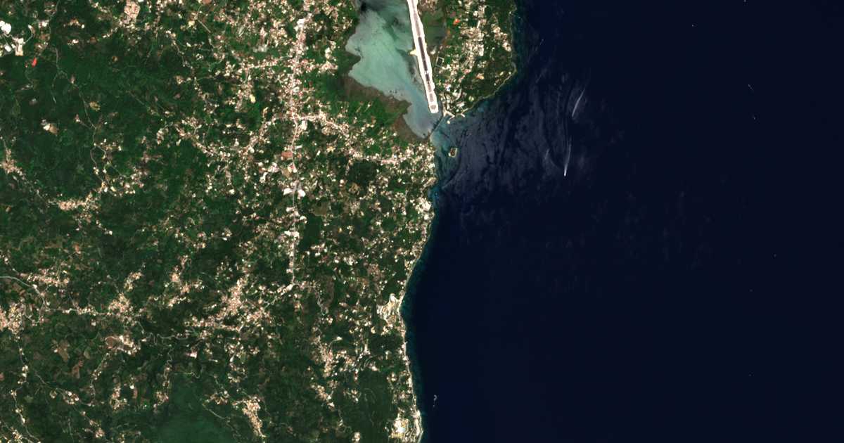 Carte satellite de Pérama