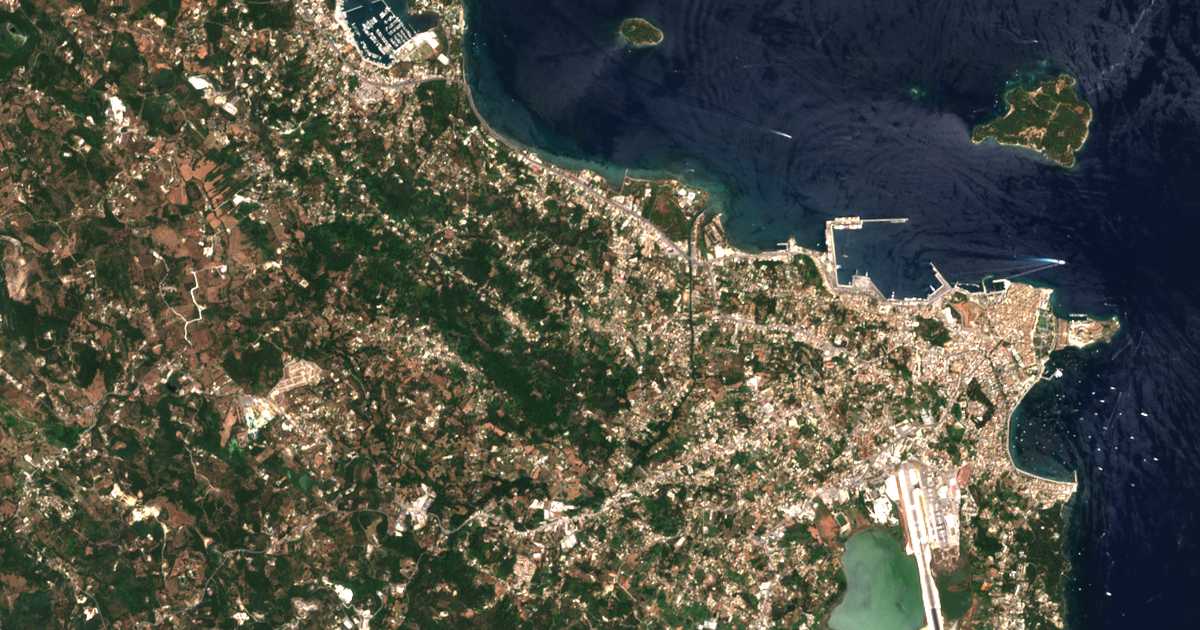 Carte satellite de Potamós