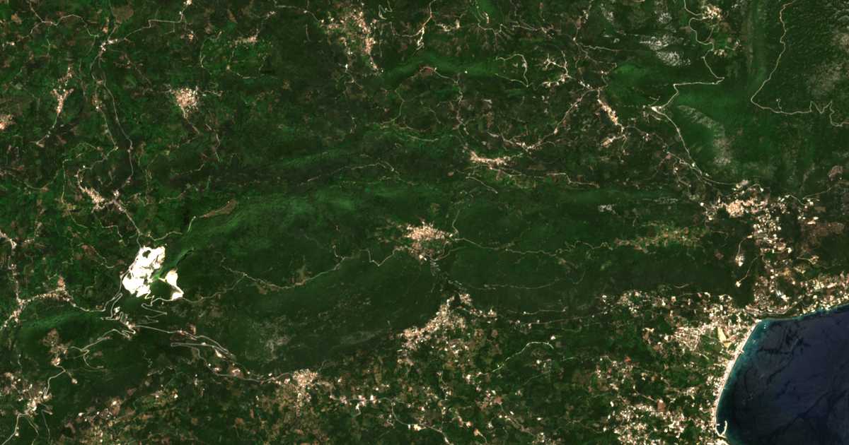 Carte satellite de Sokráki