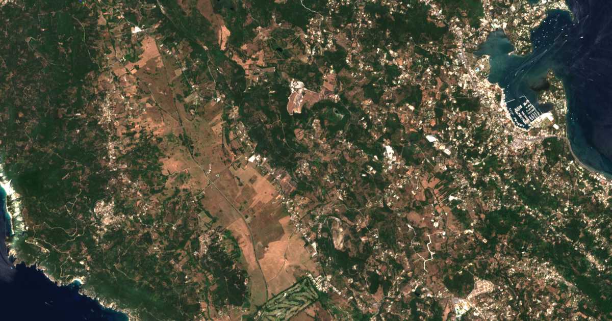 Carte satellite de Temblóni