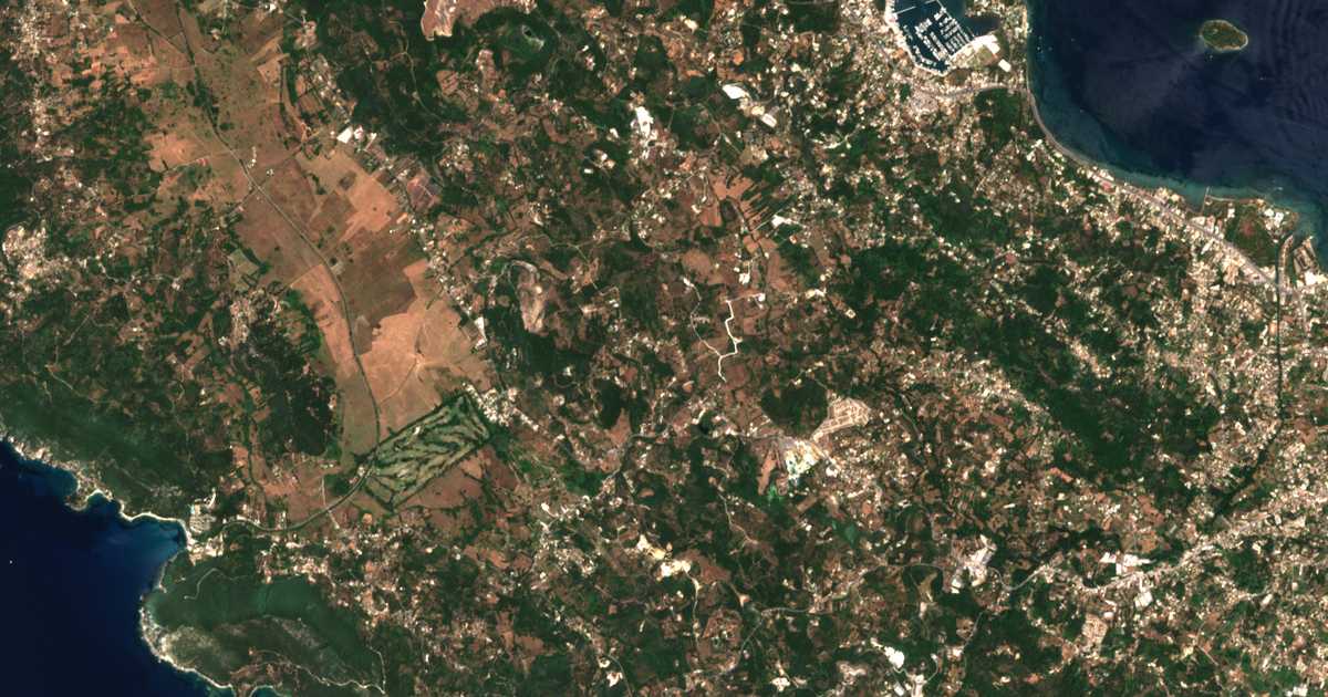 Carte satellite de Vasiliká