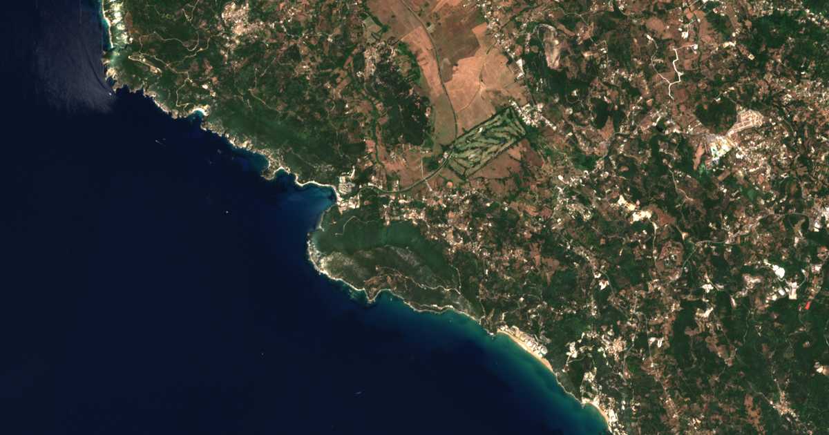 Carte satellite de Vátos