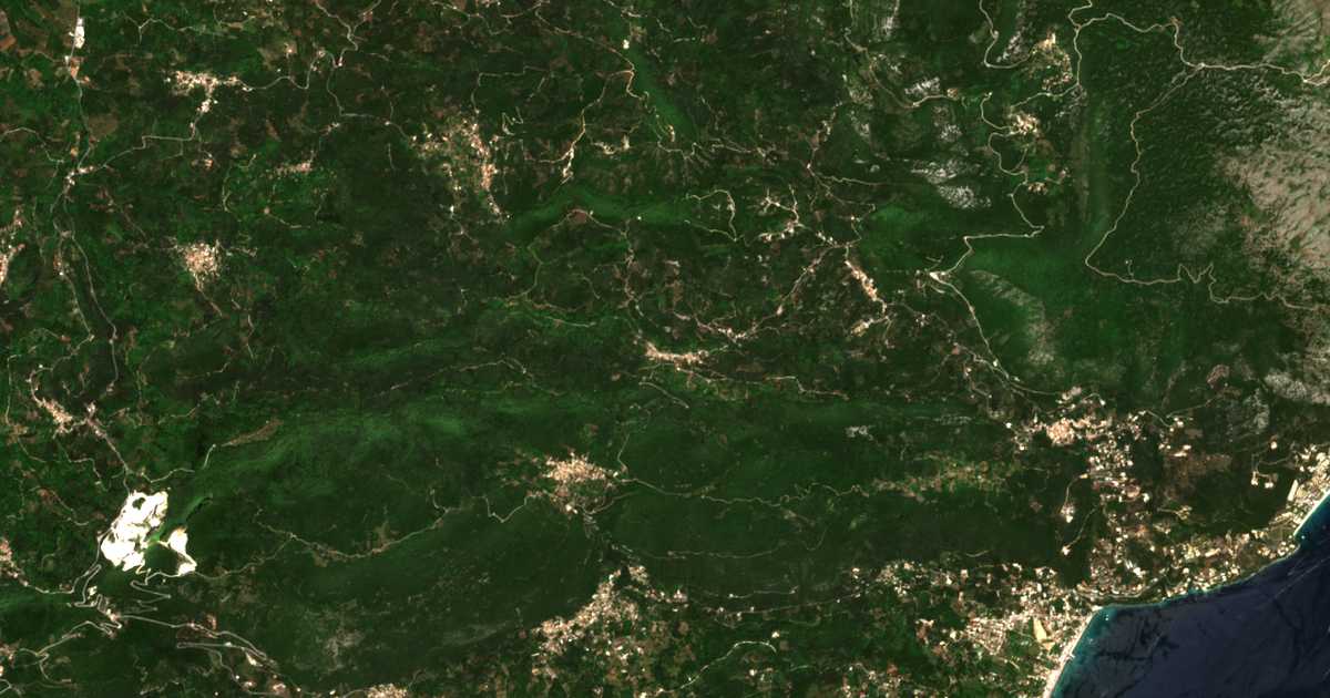 Carte satellite de Zygós