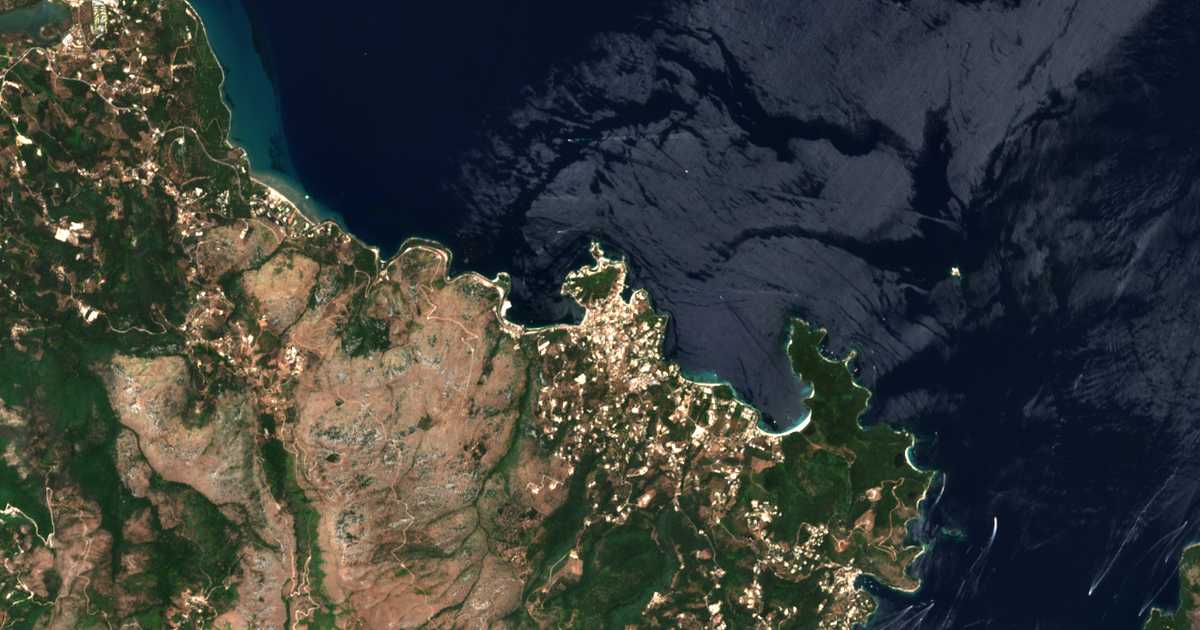 Carte satellite de Kassiópi