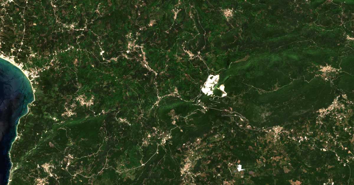 Carte satellite de Kastellánoi