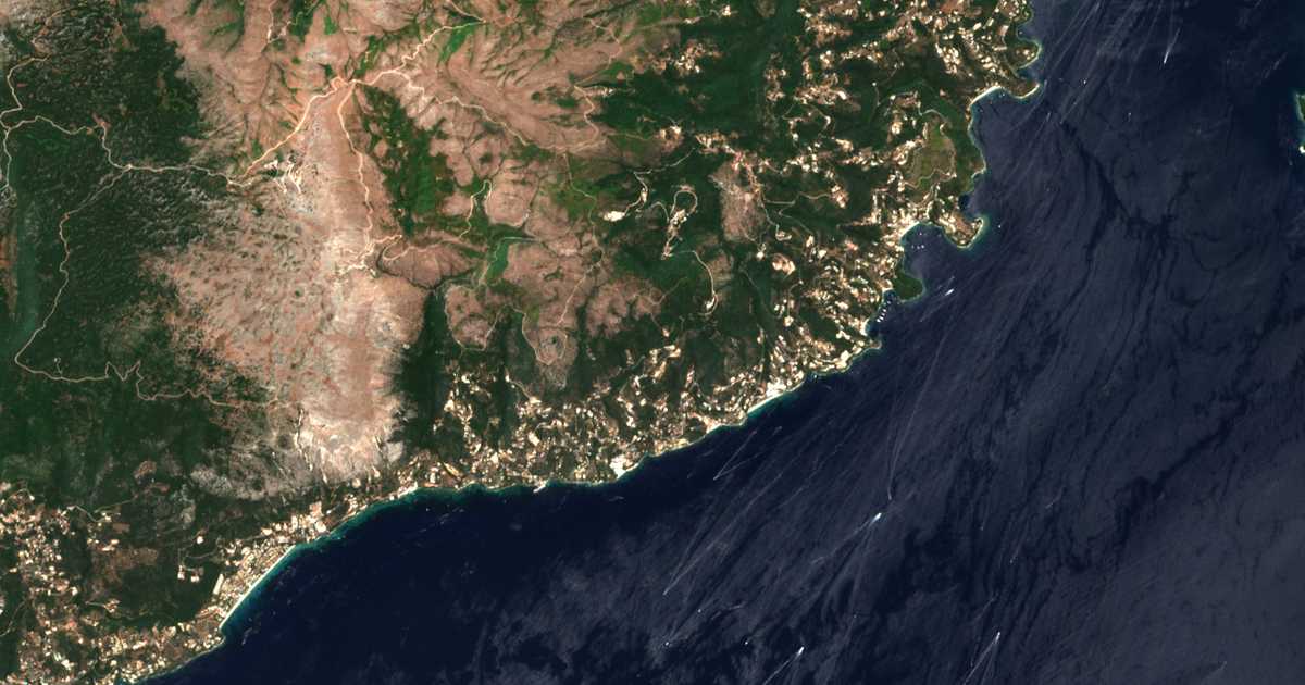 Carte satellite de Katávolos