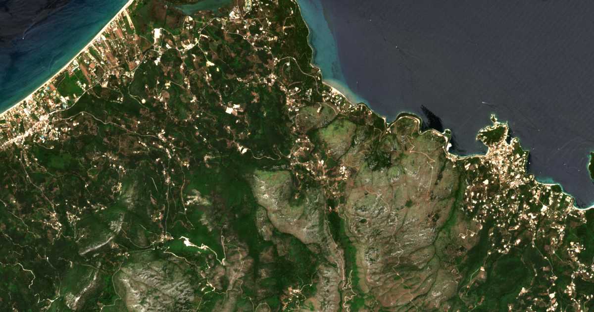 Carte satellite de Loútses