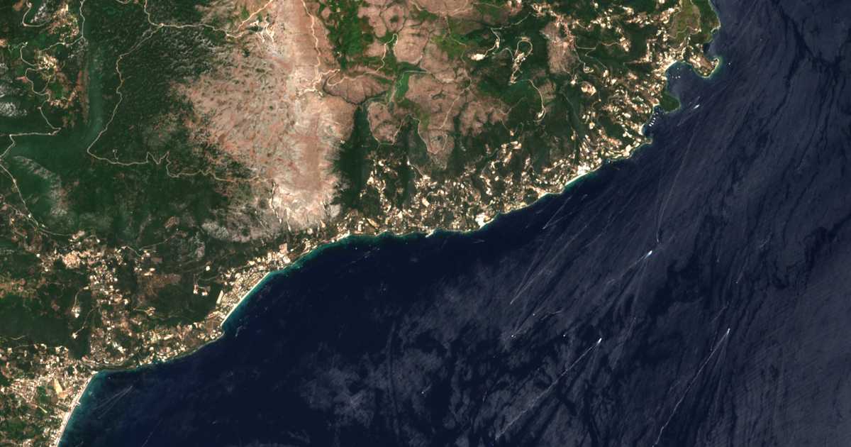 Carte satellite de Nisáki