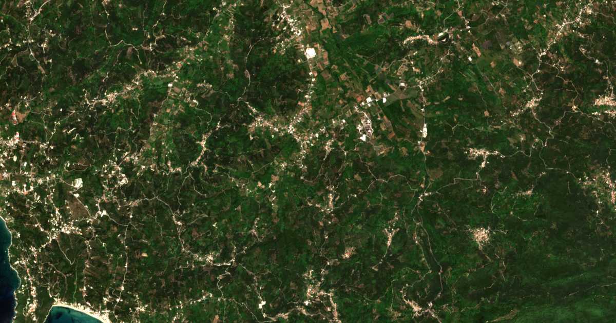 Carte satellite de Psathýlas