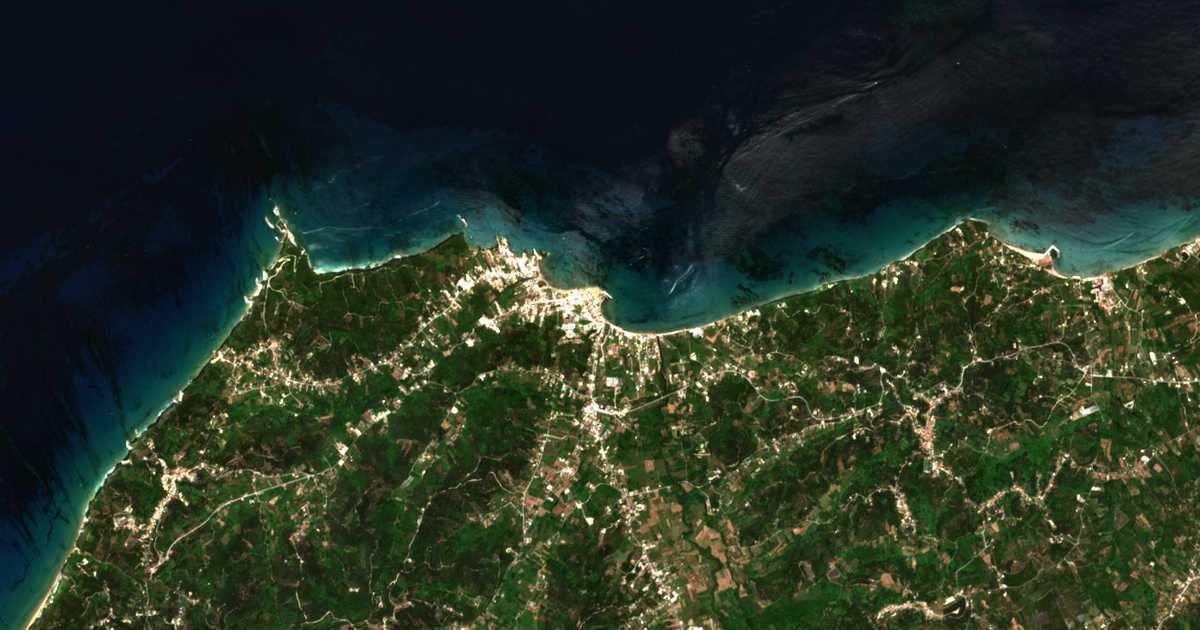 Carte satellite de Sidári
