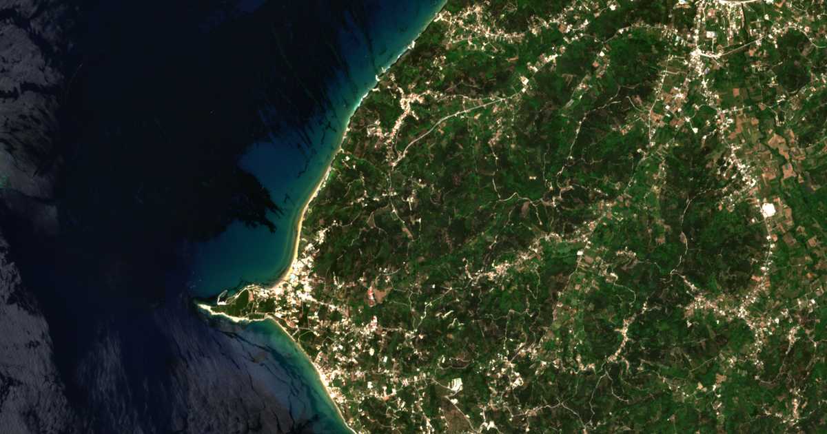 Carte satellite de Stáoussa