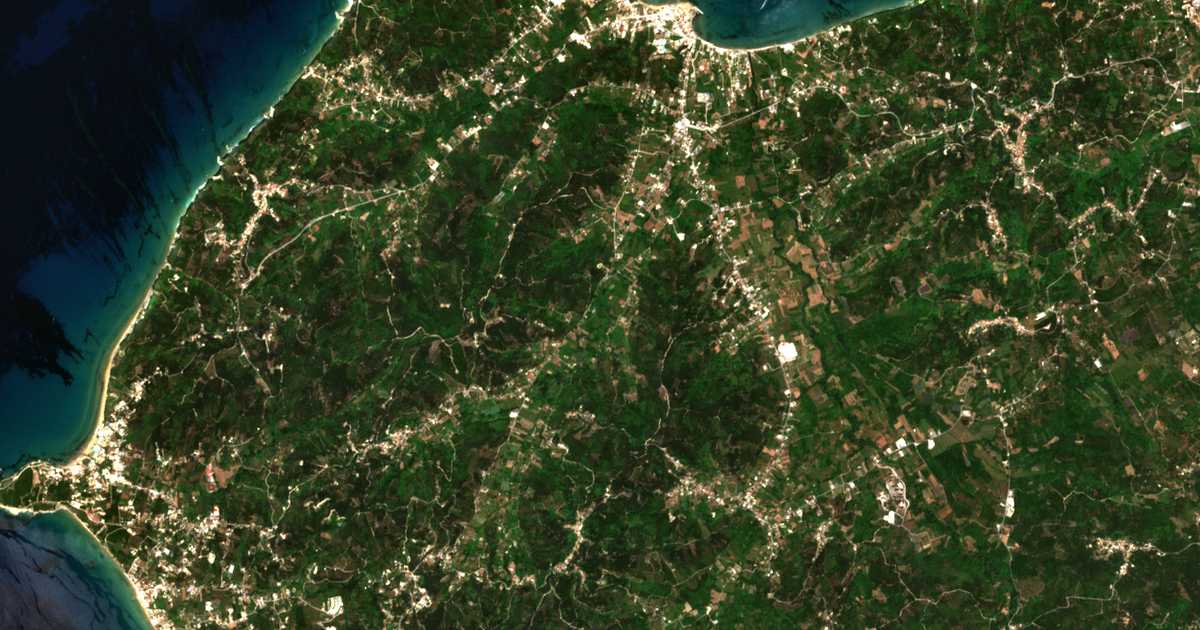 Carte satellite de Tsoukalió