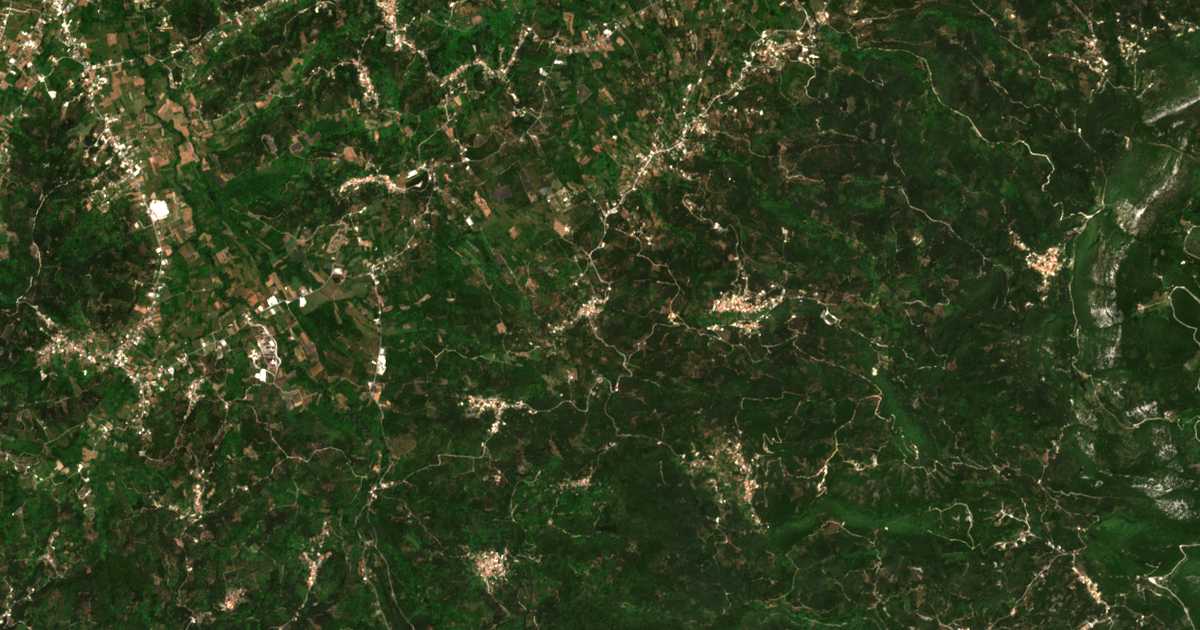 Carte satellite de Xanthátes