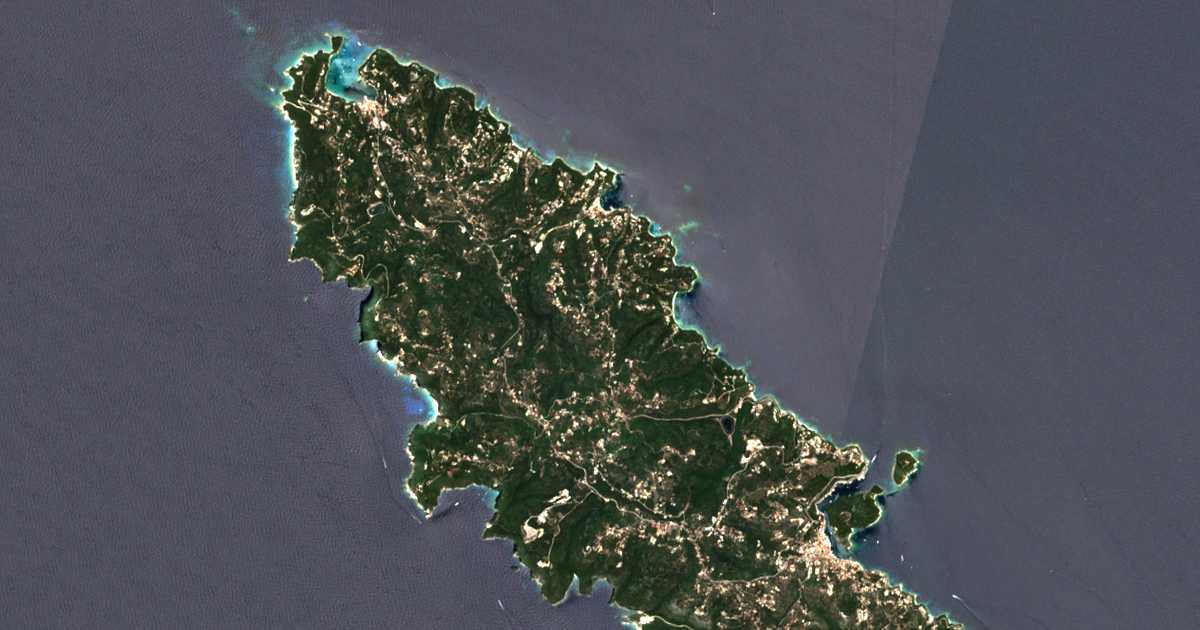 Carte satellite de Kangátika