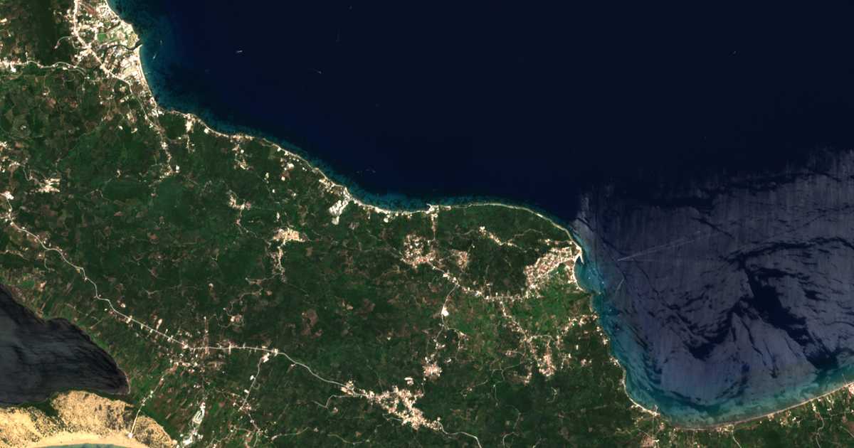 Carte satellite de Boúkaris
