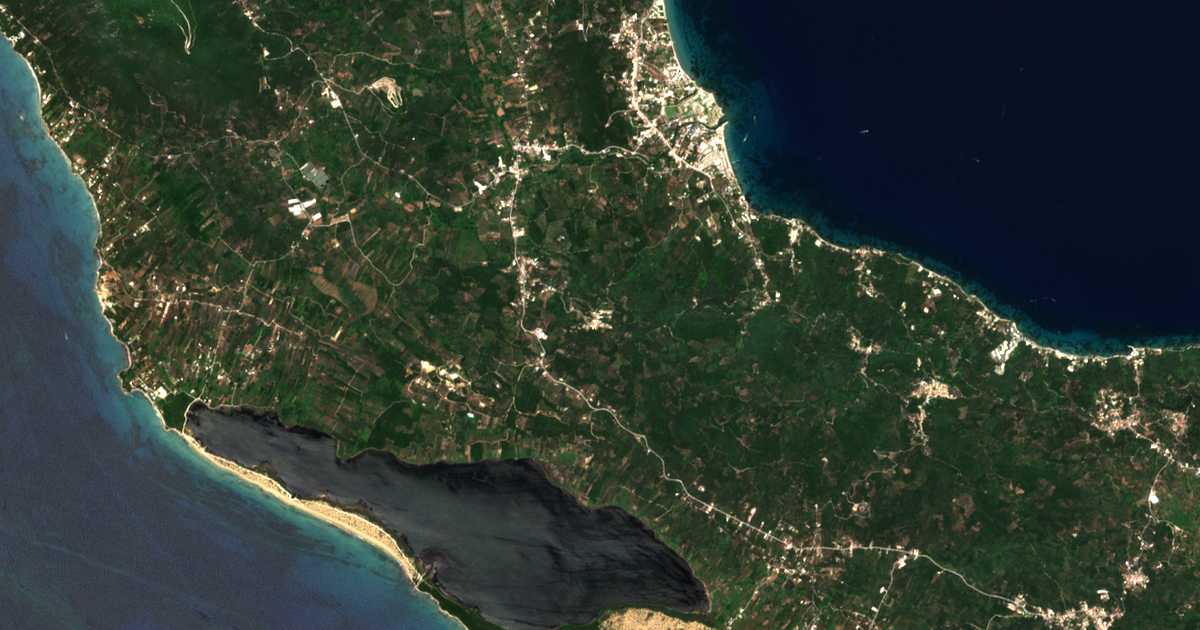 Carte satellite de Chlomatianá