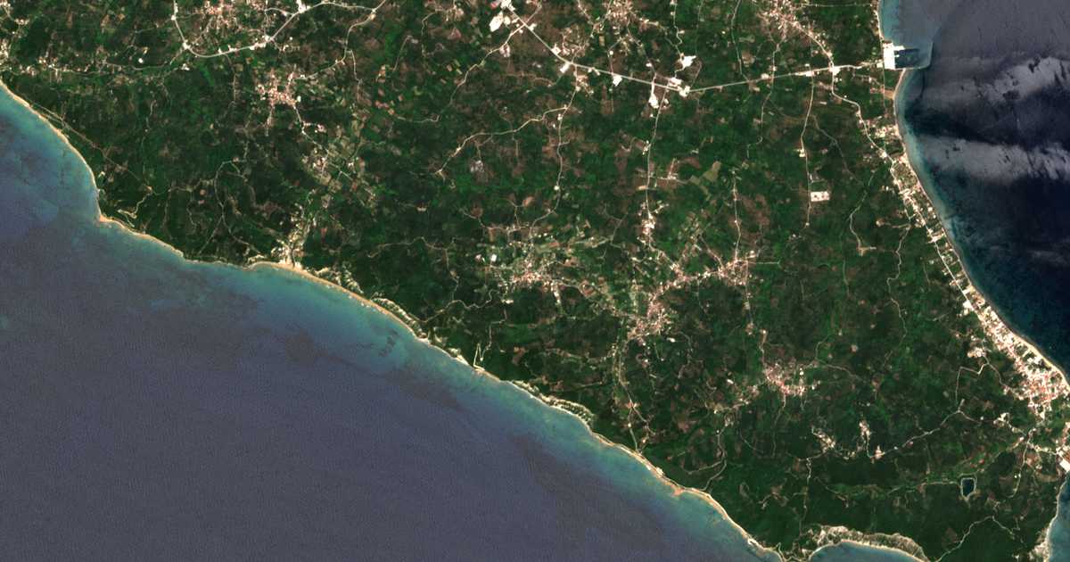 Carte satellite de Kritiká