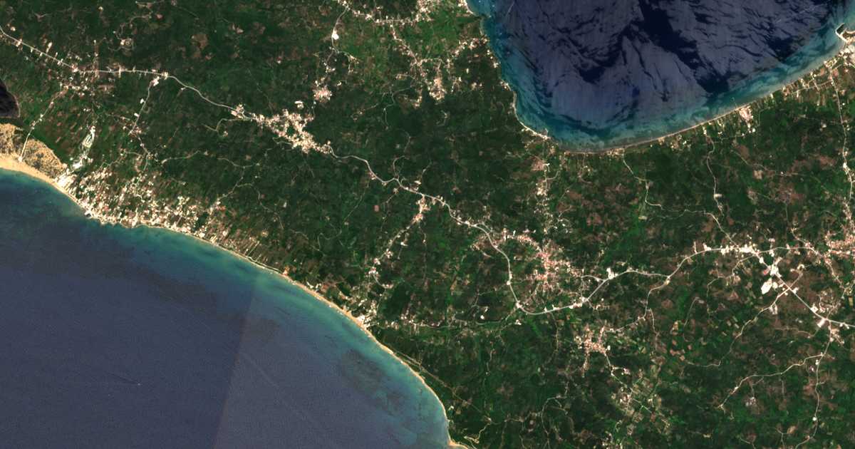 Carte satellite de Marathiás