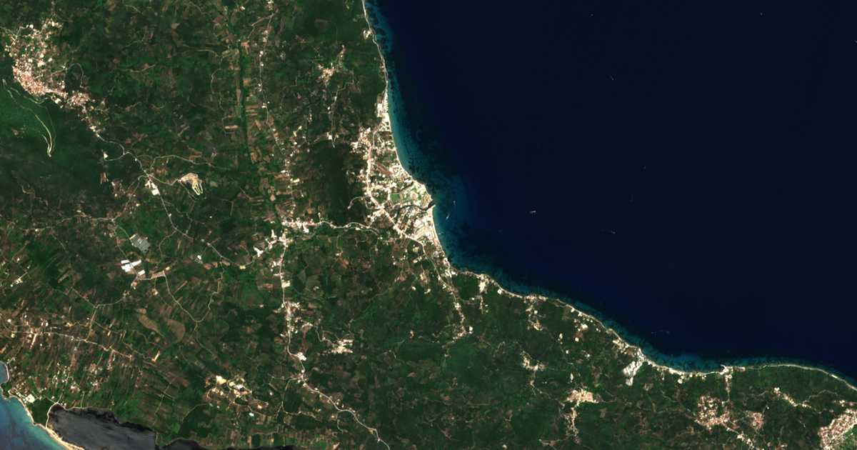 Carte satellite de Mesongí