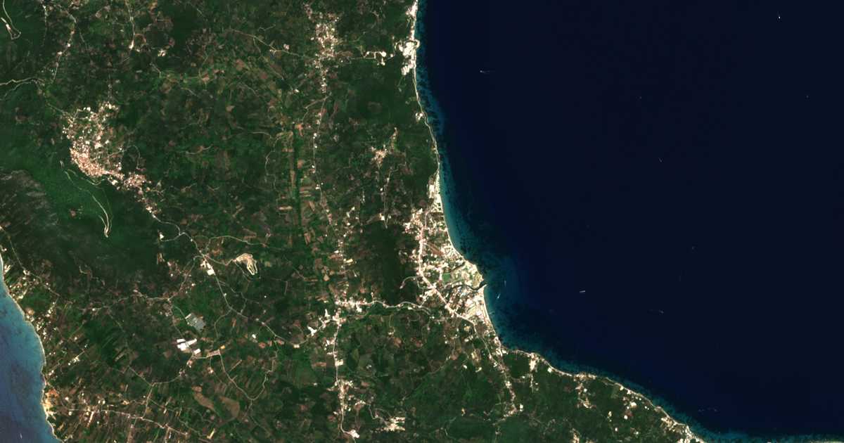 Carte satellite de Moraḯtika