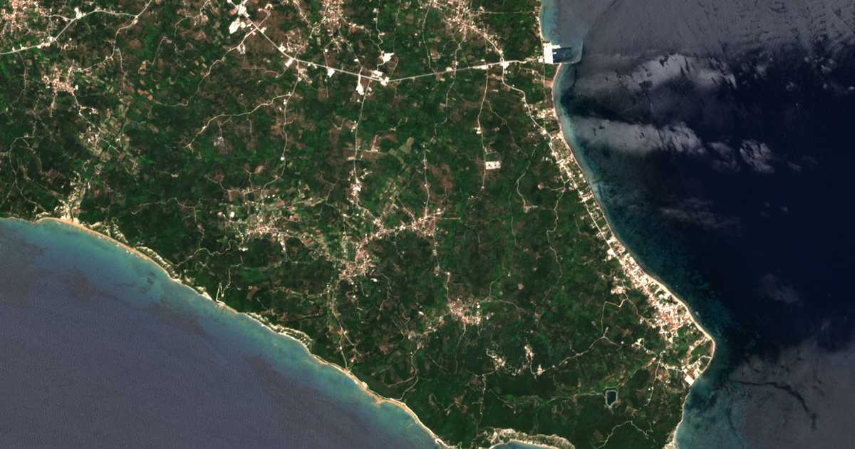 Carte satellite de Neochóri