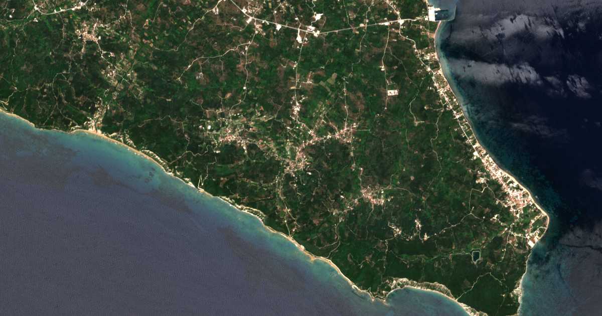 Carte satellite de Paleochóri