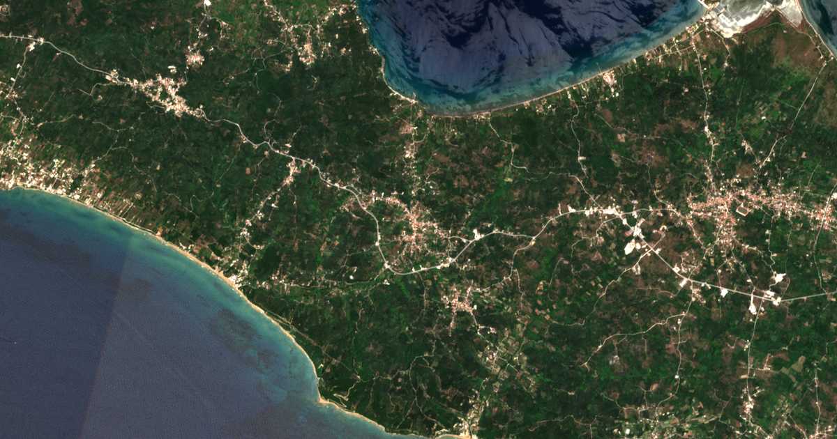 Carte satellite de Afiónas