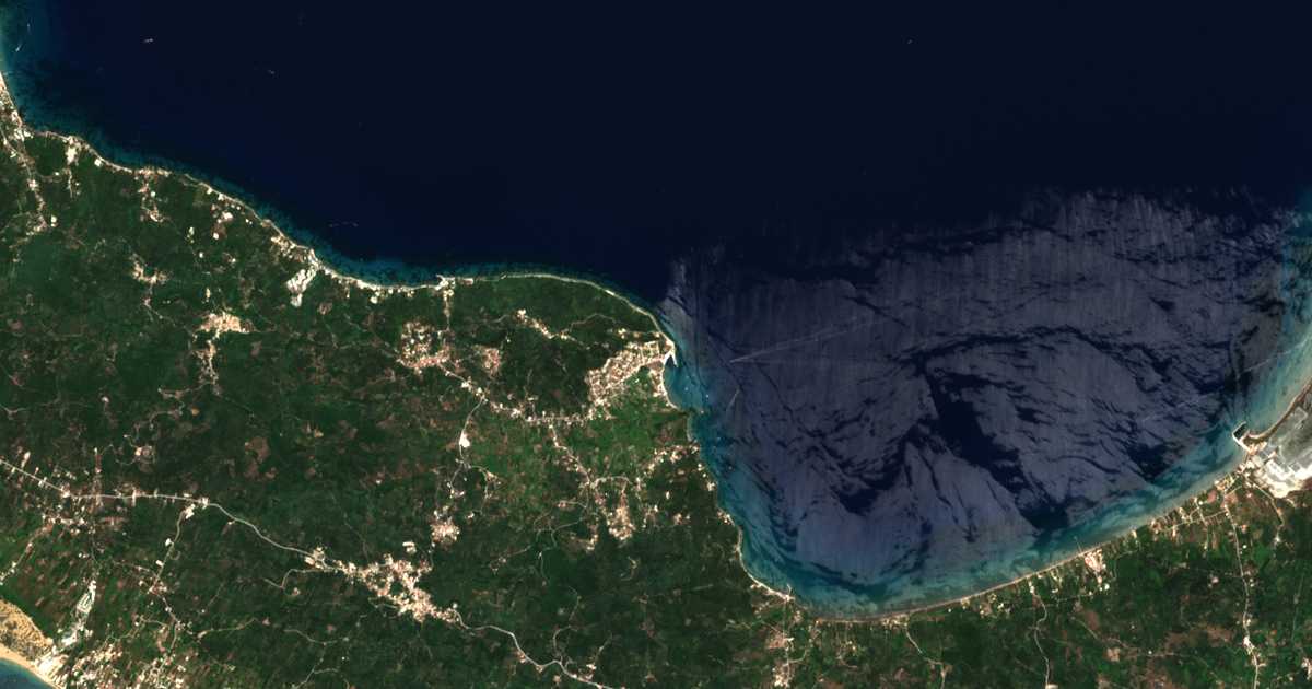 Carte satellite de Petrití