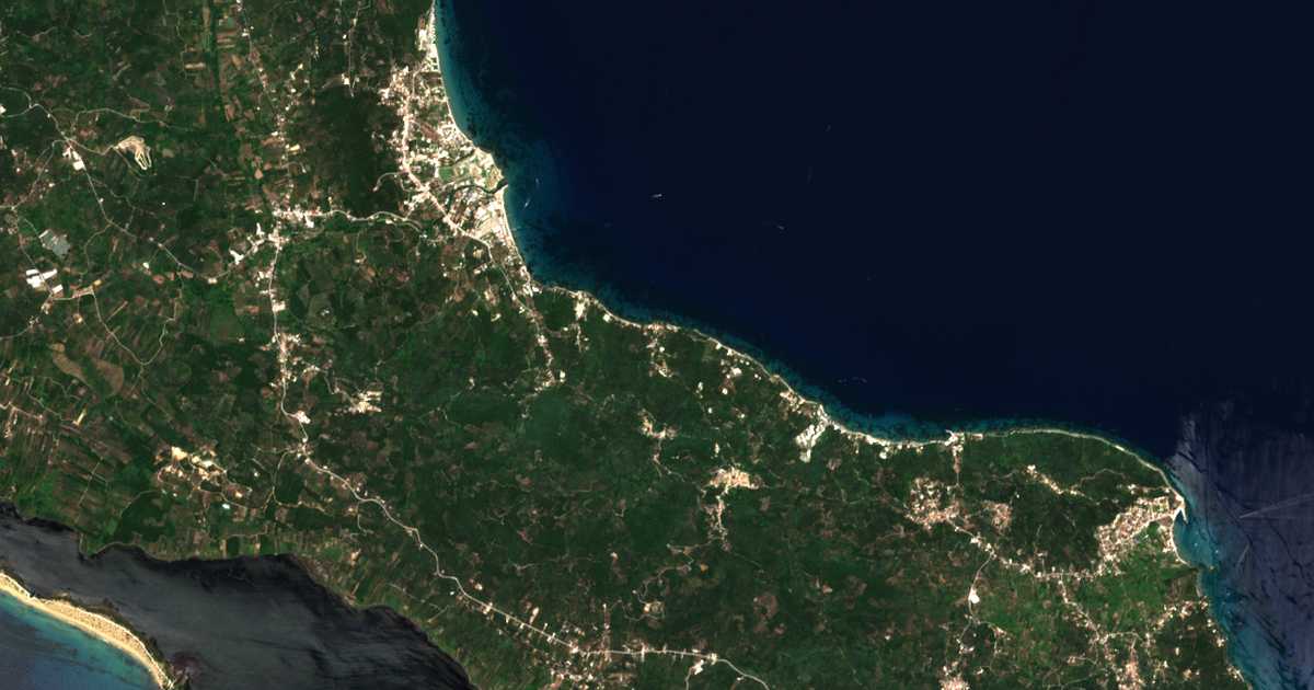 Carte satellite de Psarás