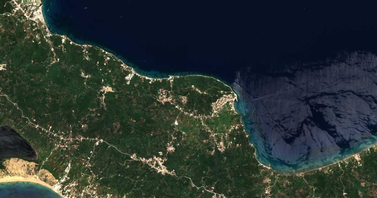 Carte satellite de Vasilátika