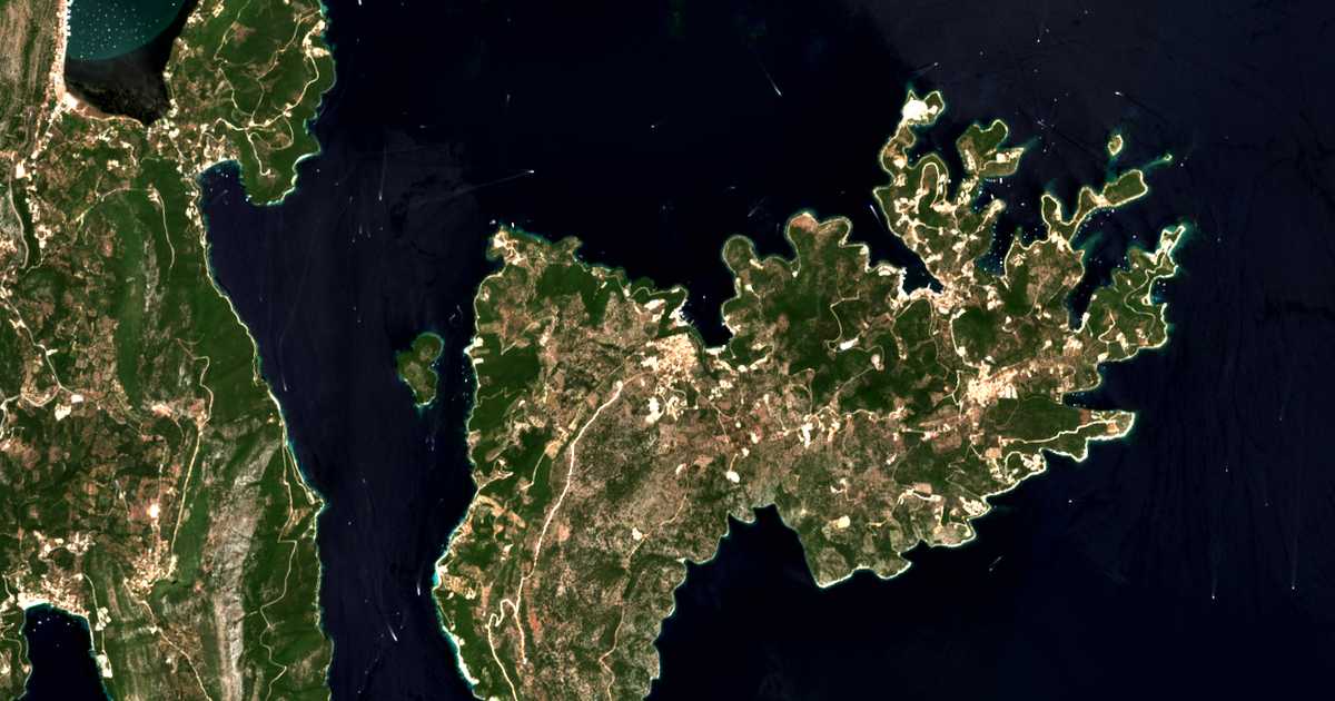 Carte satellite de Spartochóri